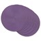 CC Home Furnishings Round Woven Kitchen Dining Table Placemats - 15" - Mauve - Set of 6